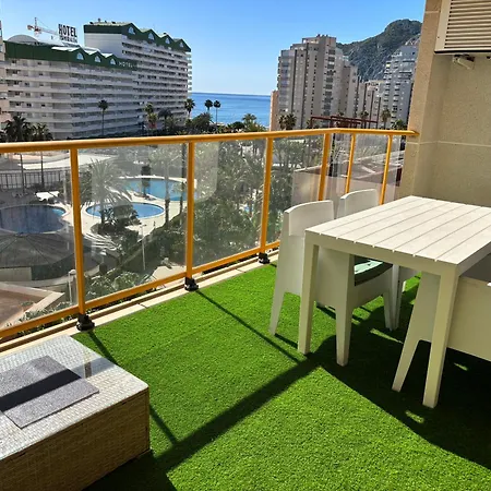 Ambar Beach Vistas Al Mar 1 Habitacion Piscina Y Garaje Ifach Exterior photo